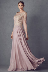 Everlasting Elegance: Embroidered Lace Appliqué Formal Dress for Unforgettable Occasions