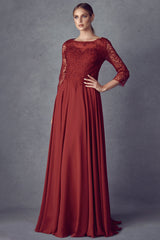 Enchanting Evenings: Embroidered Lace and Chiffon Formal Dress for Unforgettable Occasions