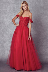 Enchanting Evenings: Embroidered Tulle Prom Gown for a Night to Remember