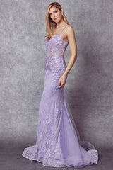 Enchanting Embellished Lace Mermaid Dress for Unforgettable Occasions by Couture Elegance