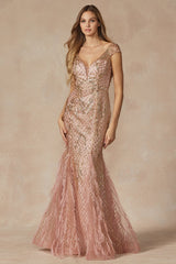 Ethereal Elegance: Feather-Embellished Prom Dress by Everlasting Elegance