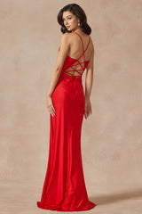 Divine Couture: The Epitome of Glamour in a Cowlneck Corset Prom Gown