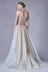 **Everlasting Elegance: Enchanting Beaded Gown for Unforgettable Occasions (W34567)**