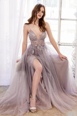 Enchanting Elegance: Enchanted Atelier's Beaded Tulle Gown for Memorable Occasions