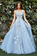 Celestial Threads Ethereal Tulle A-Line Gown: A Goddess's Embrace