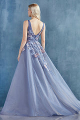 Celestial Couture's Enchanting Embroidered Gown: Grace and Glamour for Unforgettable Occasions