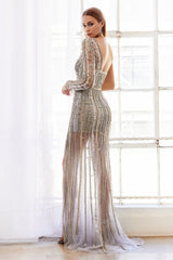 Soirée's Enchanting Sequined Evening Gown: Timeless Elegance for Your Special Night