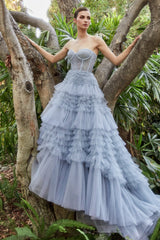 Royal Elegance: Captivating Strapless Ballgown for Unforgettable Occasions