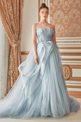 Enchanted Atelier's Butterfly Appliqué Gown: A Majestic Masterpiece for Unforgettable Occasions