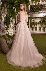 **Allure Bridal's Floral Fantasy: Shimmering Gown for Unforgettable Moments**