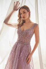 **Divine Elegance Beaded Gown: Shimmering Allure for Unforgettable Moments**