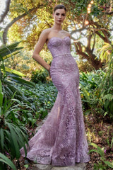 **Enchanting Versatility: Evermore's Two-Way Embroidered Mermaid Gown for Unforgettable Occasions**