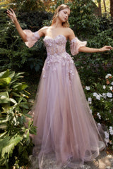 **Allure Bridals' Enchanting Embroidered Ball Gown: A Symphony of Elegance**