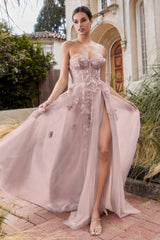 Enchanted Evening's Shimmering Tulle Strapless Gown: A Vision for All Occasions