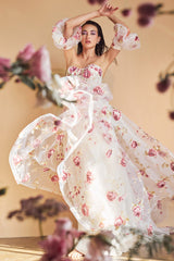 Eleganza's Shimmering Sweetheart Gown: A Timeless Masterpiece for Special Occasions