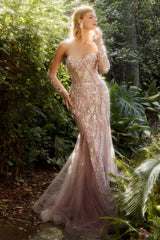 **Allure Couture's Beaded Mermaid Gown: Shimmering Elegance for Unforgettable Occasions**