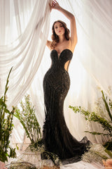 Allure Bridals: Captivating Strapless Mermaid Gown for Unforgettable Occasions