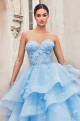 Divine Elegance: The Ethereal Strapless Gown for Unforgettable Moments