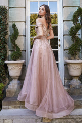 Cinderella Divine's Enchanting Off-Shoulder Wedding Gown: A Fairytale Come True