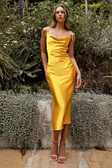 Cinderella Divine's Enchanting Tea-Length Sheath Dress: Elegance and Allure