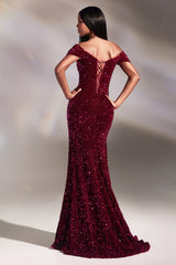 Cinderella Divine CA109: Shimmering Sequined Gown for Unforgettable Occasions