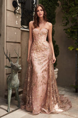 Cinderella Divine CB046: Enchanting Floral Appliqué Dress for Unforgettable Occasions