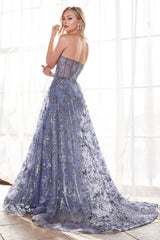 **Cinderella Divine CB046: Enchanting Floral Appliqué Masterpiece for Unforgettable Occasions**