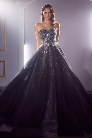 Cinderella Divine CB114: A Voluminous A-Line Gown for Unforgettable Occasions