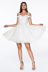 Cinderella Divine's Enchanting Lace Cocktail Dress: A Romantic Vision for Special Occasions