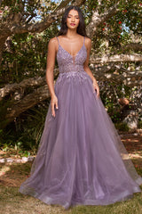Cinderella Divine: Shimmering Beaded Appliqué Dress for Enchanting Occasions