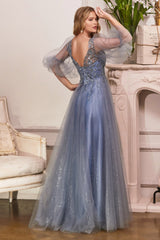 Cinderella Divine CD0182: Enchanting Shimmering Tulle Gown for Special Occasions