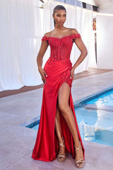 Embrace Ethereal Elegance with Cinderella Divine's CD0186 Gown