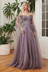 **Cinderella Divine: Iridescent Sequined Gown for Timeless Enchantment**