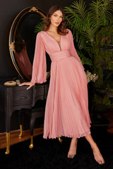 Cinderella Divine: Captivating Elegance in a Pleated Chiffon Masterpiece