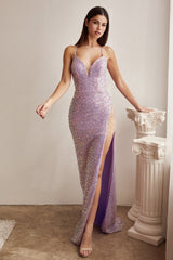 **Cinderella Divine's Shimmering Sequined Gown: A Captivating Statement for Formal Occasions**