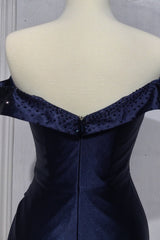 **Enchanting Off-Shoulder Satin Gown by Cinderella Divine: Illuminate Your Unforgettable Moments**