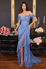 Cinderella Divine's Enchanting Off-Shoulder Gown: Shimmering Elegance for Unforgettable Occasions