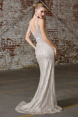 **Cinderella Divine: Shimmering Evening Gown for a Royal Entrance**