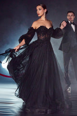Cinderella Divine CD948: Embroidered Enchantment for Your Special Day