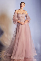 Cinderella Divine CD948: Embroidered Enchantment for Your Special Day