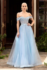 Cinderella Divine CD961: Enchanting Off-Shoulder Gown for Memorable Occasions