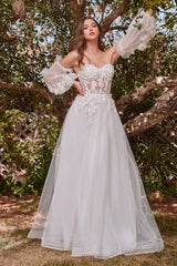 Enchanting Elegance: Cinderella Divine CD962W Wedding Gown for a Fairytale Affair