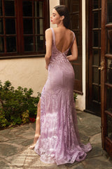 Cinderella Divine CD967: Enchanting Lace & Bead Embellished Gown for Formal Occasions