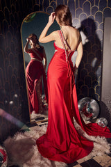 Captivating Glamour: Cinderella Divine's Shimmering CDS427 Dress