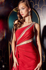 Captivating Glamour: Cinderella Divine's Shimmering CDS427 Dress