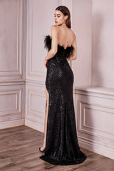 Embrace Enchantment in Cinderella Divine's Sequined Masterpiece