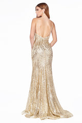 Shimmering Mermaid Gown for Enchanting Occasions: Cinderella Divine CR844