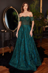 **Cinderella Divine: Enchanting Glitter Gown for Unforgettable Moments**
