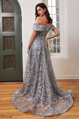 **Cinderella Divine: Shimmering Embellishments in an Enchanting Mermaid Silhouette**