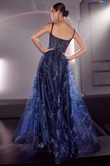 **Cinderella Divine J840: Enchanting Glitter Prom Gown for Unforgettable Nights**